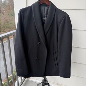 Theory Black Pea Coat